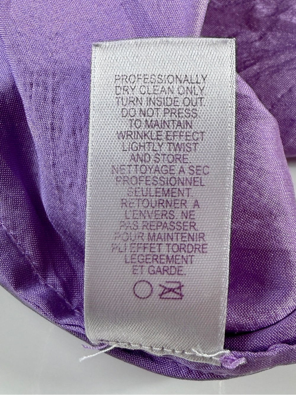 Calypso St. Barth Lilac 100% Silk Cap Sleeve Frog Clasp Front Belted Dress, Sz S - Picture 14 of 14